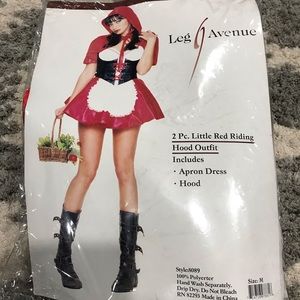 2 pc Little read riding hood outfit size M